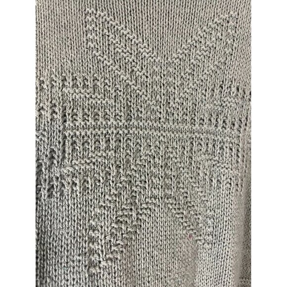 Basic Editions Sweater Men 2X Green Crew Snowflake Winter Neutral Retro Y2K 80s - Picture 7 of 12